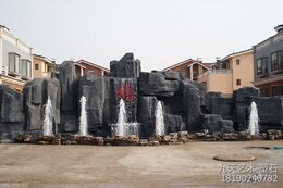 塑石假山噴泉景觀